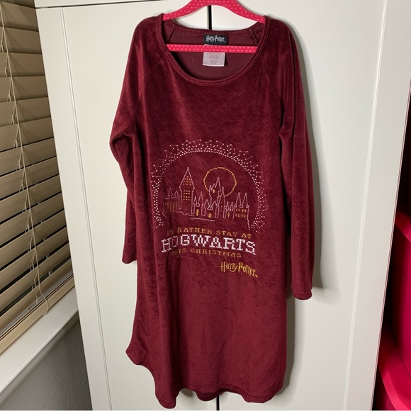 Harry Potter Embroidered Fleece Nightgown - Picture 3 of 15